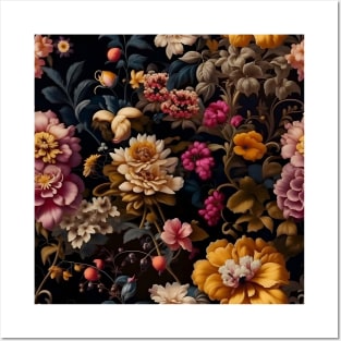 [AI Art] Renaissance Floral Pattern Posters and Art